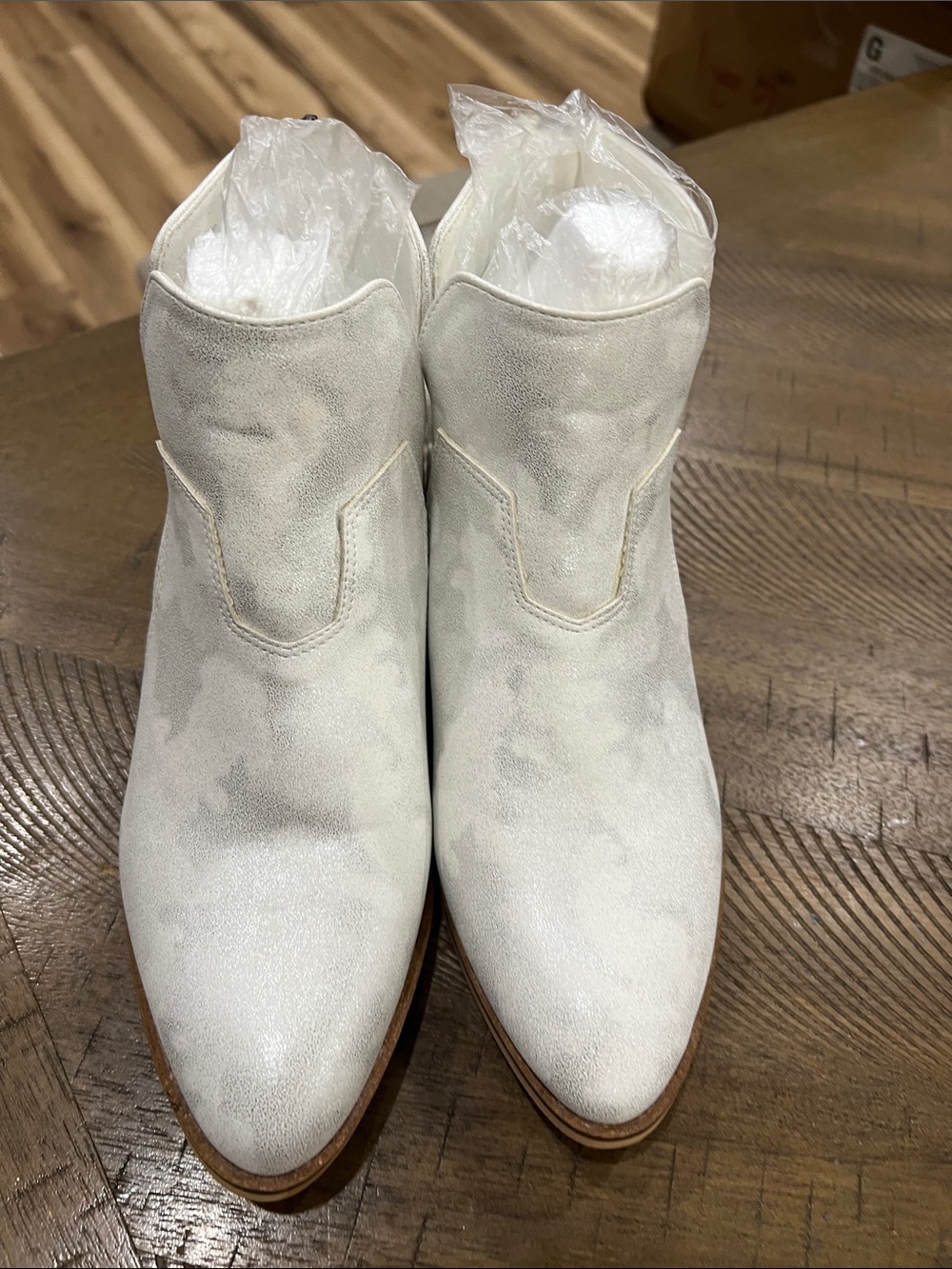Women’s White Suede Ankle Booties - Sleek Pointed Toe